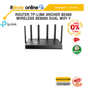 [ผ่อน 0% 3 ด.]ROUTER TP-LINK ARCHER-BE400 WIRELESS BE6500 DUAL WIFI 7 /ประกัน LIFETIME/BY ITSTORE-ONLINE