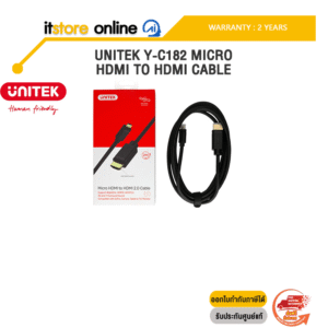 UNITEK Y-C182 MICRO HDMI TO HDMI CABLE /ประกัน 2 Years/BY ITSTORE-ONLINE