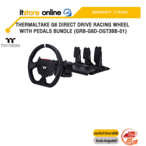 THERMALTAKE G6 DIRECT DRIVE RACING WHEEL WITH PEDALS BUNDLE (GRB-G6D-DGT3BB-01) /ประกัน 2 Years/BY ITSTORE-ONLINE