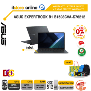 [ผ่อน 0% 10 ด.]ASUS EXPERTBOOK B1 B1503CVA-S76212 /Core 5 120U /ประกัน 3 Years Onsite + 1 Year Perfect Warranty/BY ITSTORE-ONLINE