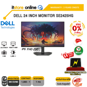 [ผ่อน 0% 3 ด.]DELL 24 INCH MONITOR SE2425HG (IPS FHD 200Hz)/ประกัน 3 Years Onsite/BY ITSTORE-ONLINE