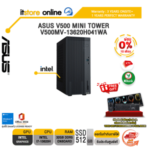 [ผ่อน 0% 10 ด.] ASUS V500 MINI TOWER V500MV-13620H041WA /i7-13620H /ประกัน 3 Years Onsite + 1 Year Perfect Warranty/BY ITSTORE-ONLINE