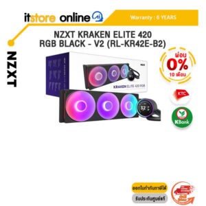 [ผ่อน 0% 10 ด.]NZXT KRAKEN ELITE 420 RGB BLACK - V2 (RL-KR42E-B2) /ประกัน 6 Years/BY ITSTORE-ONLINE