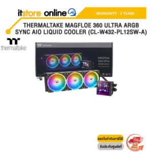 THERMALTAKE MAGFLOE 360 ULTRA ARGB SYNC AIO LIQUID COOLER (CL-W432-PL12SW-A) /ประกัน 3 Years/BY ITSTORE-ONLINE