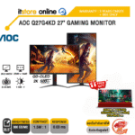 AOC Q27G4KD 27" GAMING MONITOR (QD-OLED 2K 500Hz)/ประกัน 3 Years Onsite + BKK ONLY Warranty/BY ITSTORE-ONLINE