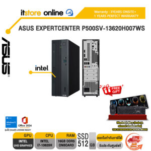 ASUS EXPERTCENTER P500SV-13620H007WS /i7-13620H/ประกัน 3 Years Onsite + 1 Year Perfect Warranty/BY ITSTORE-ONLINE