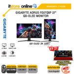 GIGABYTE AORUS FO27Q5P 27" QD-OLED MONITOR (QD-OLED 2K 500Hz)/ประกัน 3 Years/BY ITSTORE-ONLINE