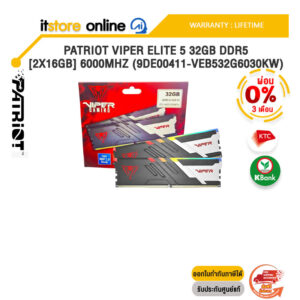 [ผ่อน 0% 3 ด.]PATRIOT VIPER VENOM 32GB DDR5 [2x16GB] 6000MHZ (9DE00367-PVV532G600C30K) /ประกัน LIFETIME/BY ITSTORE-ONLINE