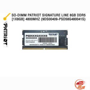 SO-DIMM PATRIOT SIGNATURE LINE 8GB DDR5 [1x8GB] 4800MHZ (9DS00409-PSD58G480041S) /ประกัน LIFETIME/BY ITSTORE-ONLINE