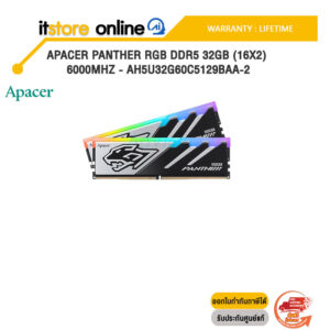 Apacer Panther RGB DDR5 32GB (16x2) 6000MHz - AH5U32G60C5129BAA-2  /LIFETIME/BY ITSTORE-ONLINE