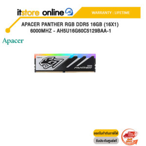 Apacer Panther RGB DDR5 16GB (16x1) 6000MHz - AH5U16G60C5129BAA-1 /LIFETIME/BY ITSTORE-ONLINE