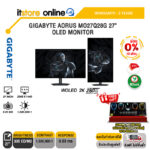 [ผ่อน 0% 10 ด.]GIGABYTE AORUS MO27Q28G 27" OLED MONITOR (WOLED 2K 280Hz)/ประกัน 3 Years/BY ITSTORE-ONLINE