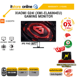 [ผ่อน 0% 3 ด.]XIAOMI G24I (XMI-ELA6364EU) GAMING MONITOR (IPS FHD 180Hz)/ประกัน 3 Years/BY ITSTORE-ONLINE