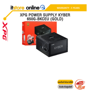XPG POWER SUPPLY KYBER 650G-BKCEU (GOLD) /ประกัน 5 Years/BY ITSTORE-ONLINE