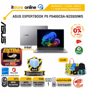 [ผ่อน 0% 10 ด.]ASUS EXPERTBOOK P5 P5405CSA-NZ0320WS /Ultra 5 226V/ประกัน 3 Years Onsite + 1 Year Perfect Warranty/BY ITSTORE-ONLINE