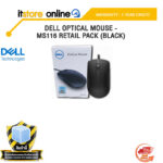 Dell Optical Mouse - MS116 Retail Pack (BLACK)/ประกัน1y + onsite/BY ITSTORE-ONLINE