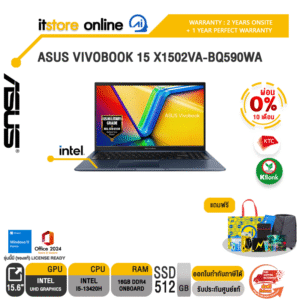 [ผ่อน 0% 10 เดือน]ASUS VIVOBOOK 15 X1502VA-BQ590WA /i5-13420H/ประกัน 2 Years Onsite + 1 Year Perfect warranty/BY ITSTORE-ONLINE
