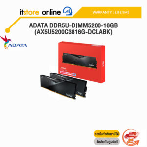 ADATA DDR5U-DIMM5200-16GB (AX5U5200C3816G-DCLABK)/limited lifetime/BY ITSTORE-ONLINE