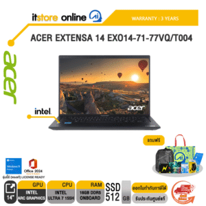 ACER EXTENSA 14 EXO14-71-77VQ/T004 /Ultra 7 155H/ประกัน 3 Years/BY ITSTORE-ONLINE