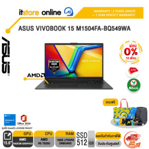 [ผ่อน 0% 10 เดือน]ASUS VIVOBOOK 15 M1504FA-BQ549WA /R5 7520U/ประกัน 3 Years Onsite + 1 Year Perfect warranty/BY ITSTORE-ONLINE