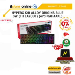 [ผ่อน 0% 3 ด.]HYPERX K/B ALLOY ORIGINS BLUE SW (TH LAYOUT) (4P5P0AH#AKL) / ประกัน 2 Y/BY ITSTORE-ONLINE