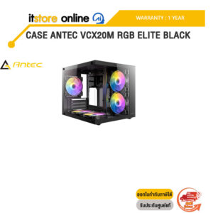 CASE ANTEC VCX20M RGB ELITE BLACK/ประกัน 1 Years