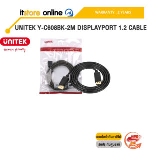 UNITEK Y-C608BK-2M DISPLAYPORT 1.2 CABLE /ประกัน 2 Years/BY ITSTORE-ONLINE