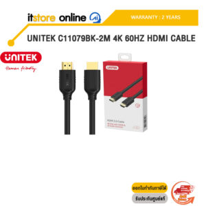 UNITEK C11079BK-2M 4K 60HZ HDMI CABLE /ประกัน 2 Years/BY ITSTORE-ONLINE