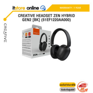 CREATIVE HEADSET ZEN HYBRID GEN2 [BK] (51EF1220AA000) /ประกัน 1 Year/BY ITSTORE-ONLINE