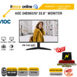 AOC 24B36X/67 23.8'' MONITOR (IPS FHD 144Hz)/ประกัน 3 Years Onsite + BKK ONLY/BY ITSTORE-ONLINE