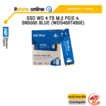 SSD WD 4 TB M.2 PCIE 4.0 SN5000 BLUE (WDS400T4B0E) /ประกัน 5 Years/BY ITSTORE-ONLINE