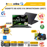 [ผ่อน 0% 10 เดือน]GIGABYTE NB AERO X16 2WHA3THC64AH (GREY) /Ryzen AI 9 HX 370/ประกัน 2 Years/BY ITSTORE-ONLINE