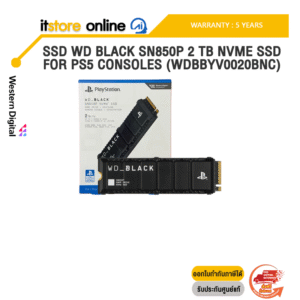 SSD WD BLACK SN850P 2 TB NVME SSD FOR PS5 CONSOLES (WDBBYV0020BNC) /ประกัน 5 Years/BY ITSTORE-ONLINE