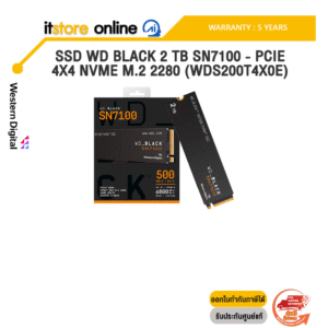 SSD WD BLACK 2 TB SN7100 - PCIE 4X4 NVME M.2 2280 (WDS200T4X0E) /ประกัน 5 Years/BY ITSTORE-ONLINE