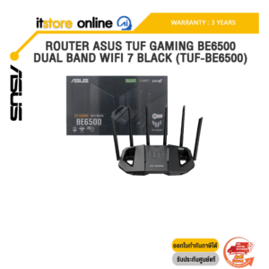ROUTER ASUS TUF GAMING BE6500 DUAL BAND WIFI 7 BLACK (TUF-BE6500) /ประกัน 3 Years/BY ITSTORE-ONLINE