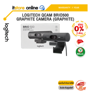 [ผ่อน 0% 3 เดือน]LOGITECH QCAM BRIO500 GRAPHITE CAMERA (GRAPHITE) /ประกัน 1 Year/BY ITSTORE-ONLINE