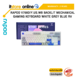 RAPOO V700DIY.US.WB BACKLIT MECHANICAL GAMING KEYBOARD WHITE GREY BLUE RV /ประกัน 2 Years/BY ITSTORE-ONLINE