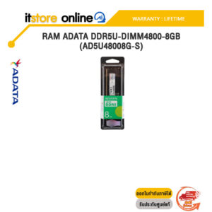 RAM ADATA DDR5U-DIMM4800-8GB (AD5U48008G-S)/Warranty Lifetime/BY ITSTORE-ONLINE