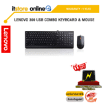 Lenovo 300 USB Combo Keyboard & Mouse (GX30M39641)/ประกัน1Y/BY ITSTORE-ONLINE