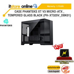 CASE PHANTEKS XT V3 MICRO-ATX ,TEMPERED GLASS BLACK (PH-XT325V_DBK01) /ประกัน 5 Years/BY ITSTORE-ONLINE