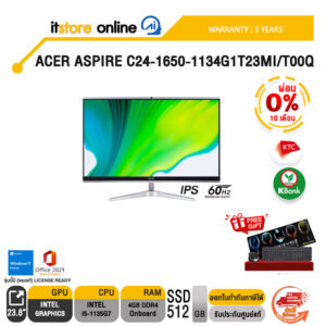 [ผ่อน 0% 10 ด.]ACER ASPIRE C24-1650-1134G1T23Mi/T00Q(IPS/60HZ) /i5-1135G7/ประกัน3yOnsite