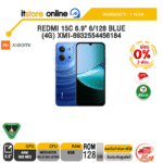 [ผ่อน 0% 3 เดือน]REDMI 15C 6.9" 6/128 BLUE (4G) XMI-6932554456184 /ประกัน 1 Year/BY ITSTORE-ONLINE