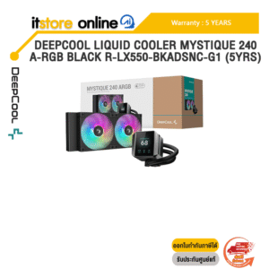 [ผ่อน 0% 6 เดือน]DEEPCOOL LIQUID COOLER MYSTIQUE 240 A-RGB BLACK R-LX550-BKADSNC-G1 (5YRS) /ประกัน 5 Years/BY ITSTORE-ONLINE