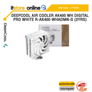 DEEPCOOL AIR COOLER AK400 WH DIGITAL PRO WHITE R-AK400-WHADMN-G (3YRS) /ประกัน 3 Years/BY ITSTORE-ONLINE