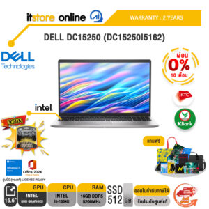 [ผ่อน 0% 10 เดือน]DELL DC15250 (DC15250I5162) /i5-1334U /ประกัน 2 Yeas/BY ITSTORE ONLINE