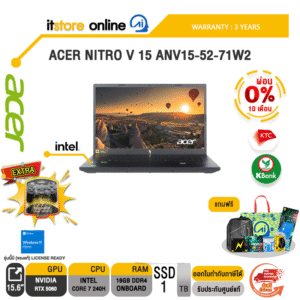 [ผ่อน 0% 10 เดือน]ACER NITRO V 15 ANV15-52-71W2 /Core 7 240H/ประกัน 3 Years/BY ITSTORE-ONLINE