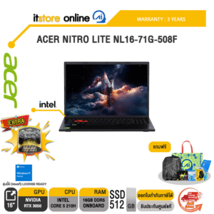 ACER NITRO LITE NL16-71G-508F /Core 5 210H/ประกัน 3 Years/BY ITSTORE-ONLINE