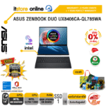 [ผ่อน 0% 10 เดือน]ASUS ZENBOOK DUO UX8406CA-QL785WA /Ultra 7 255H/ประกัน 3 Years Onsite + 1 Year Perfect warranty/BY ITSTORE-ONLINE