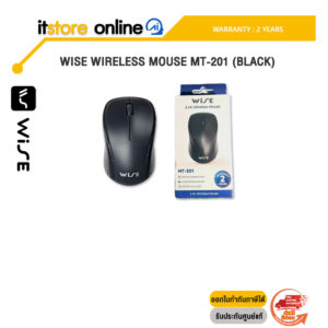 WISE WIRELESS MOUSE MT-201 (BLACK) /ประกัน 2 Years/BY ITSTORE-ONLINE