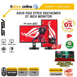 [ผ่อน 0% 10 เดือน]ASUS ROG STRIX XG27ACMES 27 INCH MONITOR (IPS QHD 255Hz) /ประกัน 3 Years Onsite/BY ITSTORE-ONLINE